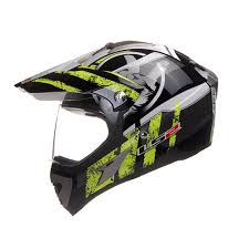 Шлем MX433 STRIPE BLACK  HI-VIS YELLOW (XL)