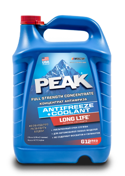 Антифриз красная PEAK LONG LIFE 50/50, до -37 4 литра