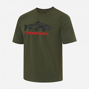 ФУТБОЛКА FINNTRAIL FISH Khaki 6712, размер XL