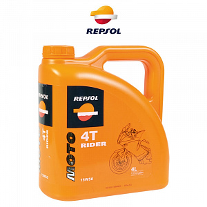 Масло моторное минеральное REPSOL MOTO RIDER 4T 15W50 4 литра