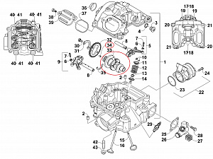 3306-247 Распредвал ГБЦ для квадроциклов Arctic Cat 450/500 3306-247