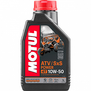 105900 Масло моторное синтетическое для квадроциклов MOTUL ATV-SXS POWER 4T 10W50 1 литр