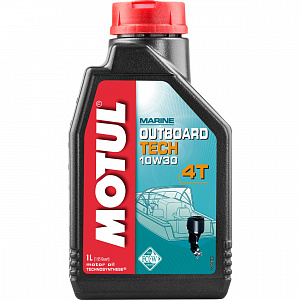 106453 Масло моторное полусинтетическое MOTUL OUTBOARD TECH 4T 10W30 1 литр