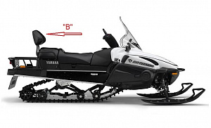 Чехол ремонтный комплект перетяжки спинки пассажирского сиденья Yamaha Viking Professional VK10