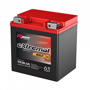 Аккумулятор RDrive eXtremal Gold 12V/30Ah обратная -/+ 169X131X175 mm YIX30L-GEL