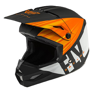 Шлем Fly Racing Kinetic K220 ECE 2020" оранжевый/черный/белый матовый размер XXL