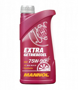 1304 Масло трансмиссионное синтетическое Mannol Extra Getriebeoel 75W90 1 литр