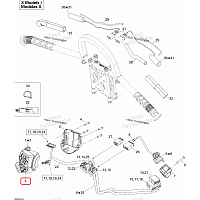 Кнопка старт заднего хода реверса для снегоходов Ski-Doo REV-XU/XP/XR 515176088/VEL-515175780 - фото товара BoonDocker