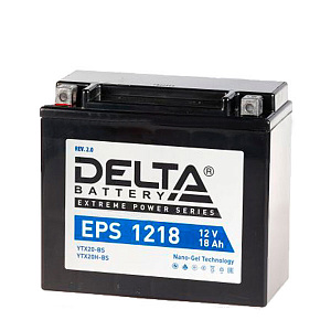 Аккумулятор Delta EPS 1218 12V/18Ah прямая +/- 176X87X154 mm YTX20H-BS/YTX20-BS/EPS 1218