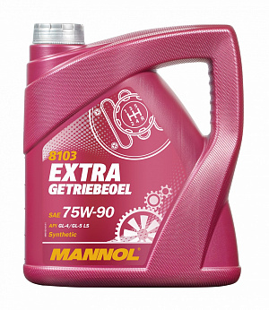 1353 Масло трансмиссионное синтетическое Mannol Extra Getriebeoel 75W90 4 литра