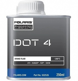 502526 Тормозная жидкость Polaris DOT 4 Brake Fluid 250 мл 502081/2877270/2872189