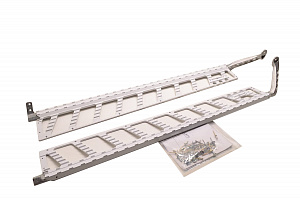 2879091-133 Подножки белые комплект для снегоходов Polaris RMK 1018777/1018778