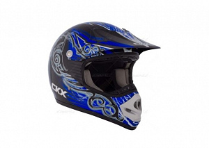 Шлем кроссовый CKX TX218 Whip черный/синий/белый размер L