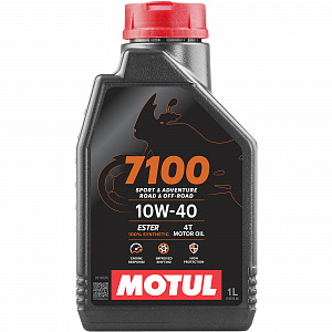 104202 Масло моторное синтетическое для мотоциклов MOTUL 7100 4Т 10W40 1 литр 104092