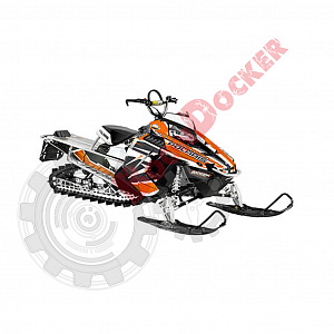 2879756-589 Комплект наклеек капота оранжевые для снегоходов Polaris RMK/PRO-RMK 2011-2016" 2879756-589