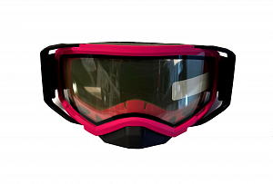 Очки с двойной линзой RSX Blizzard Winter, прозрачная линза, цвет оправы розовый-черный K1-00005138