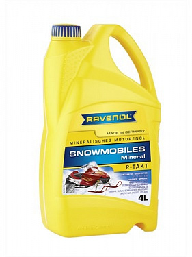 1153310-004-01-999 RAVENOL Масло Моторное Минеральное 2Т Двухтактное Snowmobiles Mineral 2-Takt 4 Литра