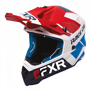 Шлем FXR Helium Race Div Red/White/Navy/Blue 200612-2001 