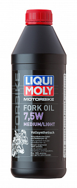 2719 Масло cинтетическое для вилок и амортизаторов для мотоциклов Liqui Moly Motorbike Fork Oil Medium/Light 7,5W 1 литр