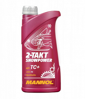 1430 Масло моторное синтетическое Mannol SNOWPOWER 2Т 1 литр