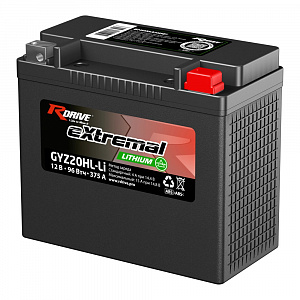 Аккумулятор RDrive CYLITHIUM 12V/24Ah обратная -/+ 176х87х155 mm GYZ20HL-Li