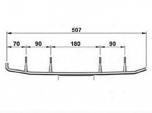 SLD-0081-019 Райнер конек для лыж комплект для снегоходов Yamaha VK540/VK10 8EN-F3731-01-00/8EN-23731-00-00/8EN-23731-01-00/8GK-F3731-00-00