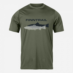 ФУТБОЛКА FINNTRAIL SHADOW FISH KHAKI 6706, размер L