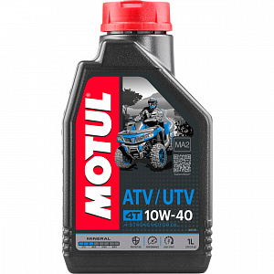 113919 Масло моторное минеральное для квадроциклов MOTUL ATV-UTV 4T 10W40 1 литр 105878