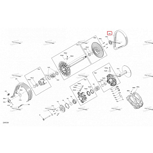 417300574 Ремень вариатора для снегоходов Ski-Doo Rotax 850 E-TEC Turbo R 417300574
