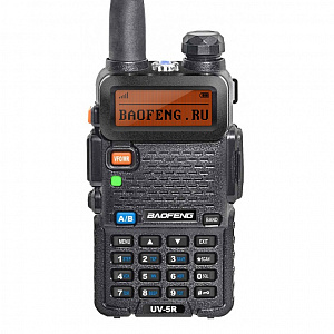 Радиостанция рация черная Baofeng UV-5R 5W