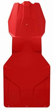2884816-293 Защита днища красная для снегоходов Polaris MATRYX 2884816-293