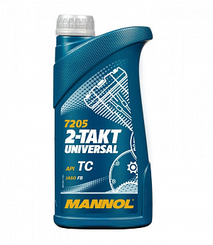7205 Масло моторное минеральное Mannol Universal 2T 1 литр