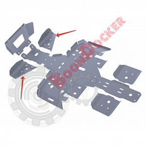 4.7403.2-7 Защита передних рычагов Polaris Sportsman 500 Touring HO 2012-  №4.7403.2-7