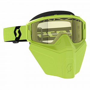Очки Scott Primal Safari FaceMask Snow салатовые-черные линза желтая SC_278608-0001029, SC_218166-0001029, SC_278608-1007029