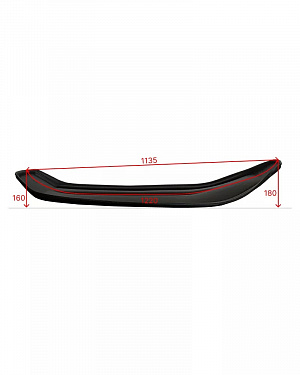 Накладка расширитель лыжи №17 LUX 1220X290X6 1 шт для снегоходов Arctic Cat BEARCAT WT/570XT/Z1 XT 2603-729