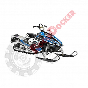 2879756-619 Комплект наклеек капота синие для снегоходов Polaris RMK/PRO-RMK 2011-2016" 2879756-619
