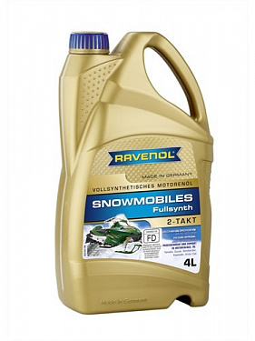 1151310-004-01-999 RAVENOL Масло Моторное Синтетическое 2Т Двухтактное Snowmobiles Fullsynth 2-Takt 4 Литра