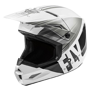 Шлем Fly Racing Kinetic K220 ECE 2020" белый/серый/черный глянец размер XXL