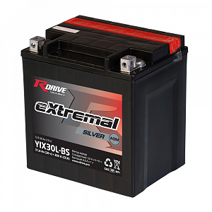 Аккумулятор RDrive eXtremal Silver 12V/31,6Ah обратная -/+ 165X126X174 mm YIX30LBS/YIX30L-BS/YB30CL-B/MT12-30