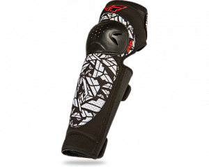 694-6886 Защита колена FLY RACING BARRICADE черная/белая размер L/XL