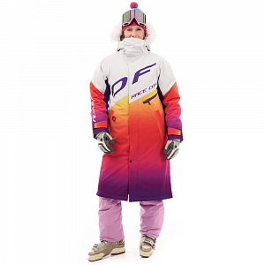 Плащ зимний RACE COAT WINTER SUNSET Woman Orange - Violet  размер XS 840250-25-164