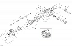 705403819 Редуктор передний в сборе для квадроциклов Can-Am OUTLANDER G3 705403639