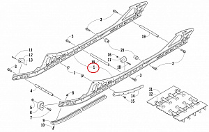 ICE AGE Комплект Полозьев Задней Подвески Для Arctic Cat 162 3604-645, 2704-140