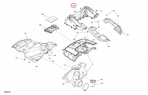 508001301 Корпус воздухозаборника для снегоходов Ski-Doo SUMMIT G5 508001301