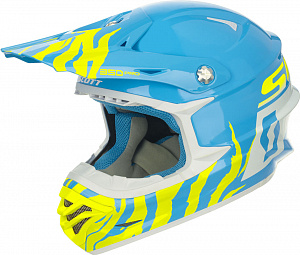 Шлем Scott 350 Pro Race ECE сине/салатовый, размер L