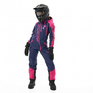Комбинезон утепленный EXTREME Woman Dark Blue-Pink Cat, размер XS