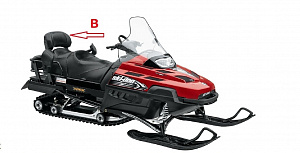 Чехол ремонтный комплект перетяжки спинки пассажирского сиденья Ski-Doo Expedition TUV 800 SWT YETI II 