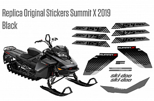 Реплика оригинальных наклеек Summit X 2019 Black