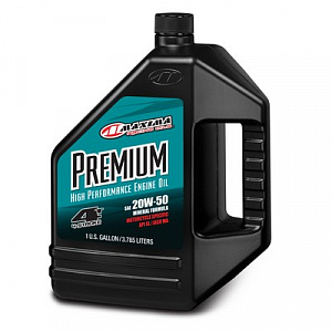 359128 Масло моторное минеральное MAXIMA RACING OILS SAE 20W50 Premium 4T 4 литра