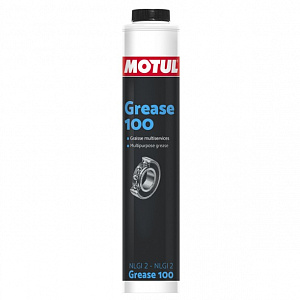 108654 MOTUL Grease 100 Смазка Универсальная Пластичная Литиевая Для Подшипников KP 2 K-30, NLGI 2 Синяя 400 МЛ